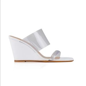 NEW Maryam Nassir Zadeh White Olympia Wedge size 40